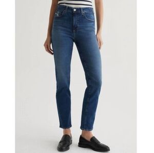 AG Jeans Saige High-rise Straight Leg Denim Jean 9 Years Elmhurst 27